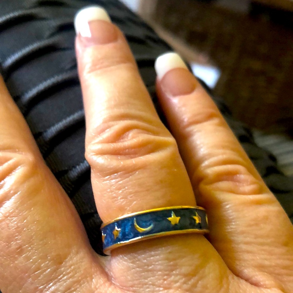 Moon & Stars Ring Size 7 - Adorable!